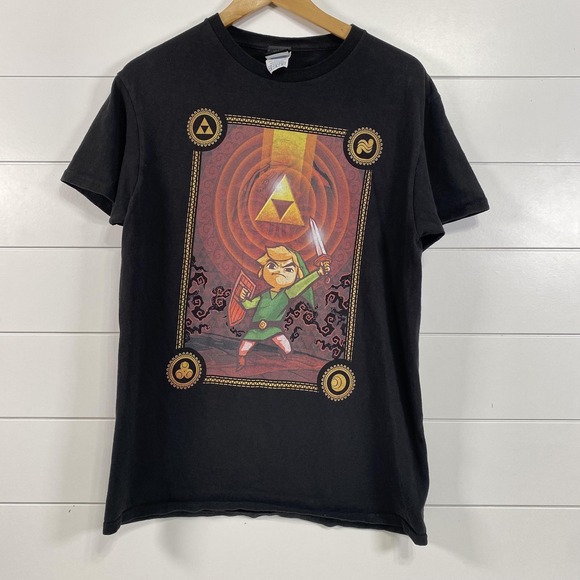 Legend of Zelda Wind Waker Shirt Mens Medium Nintendo Link Graphic Tee 2016 - Picture 1 of 12